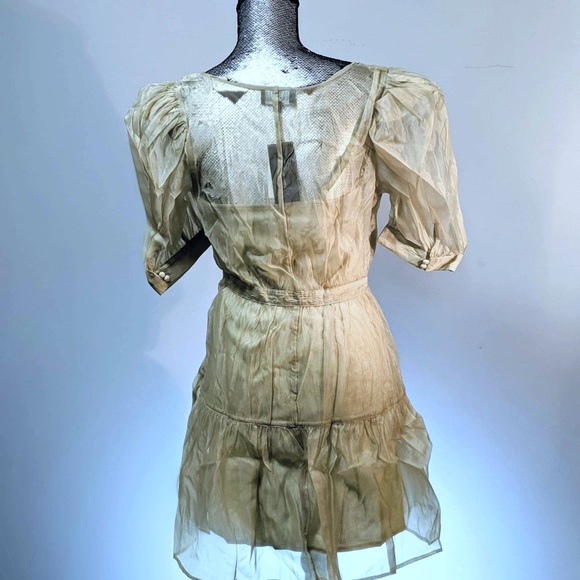 NWT Danielle Bernstein Womens Ruffled Mini Dress Large - Picture 8 of 9